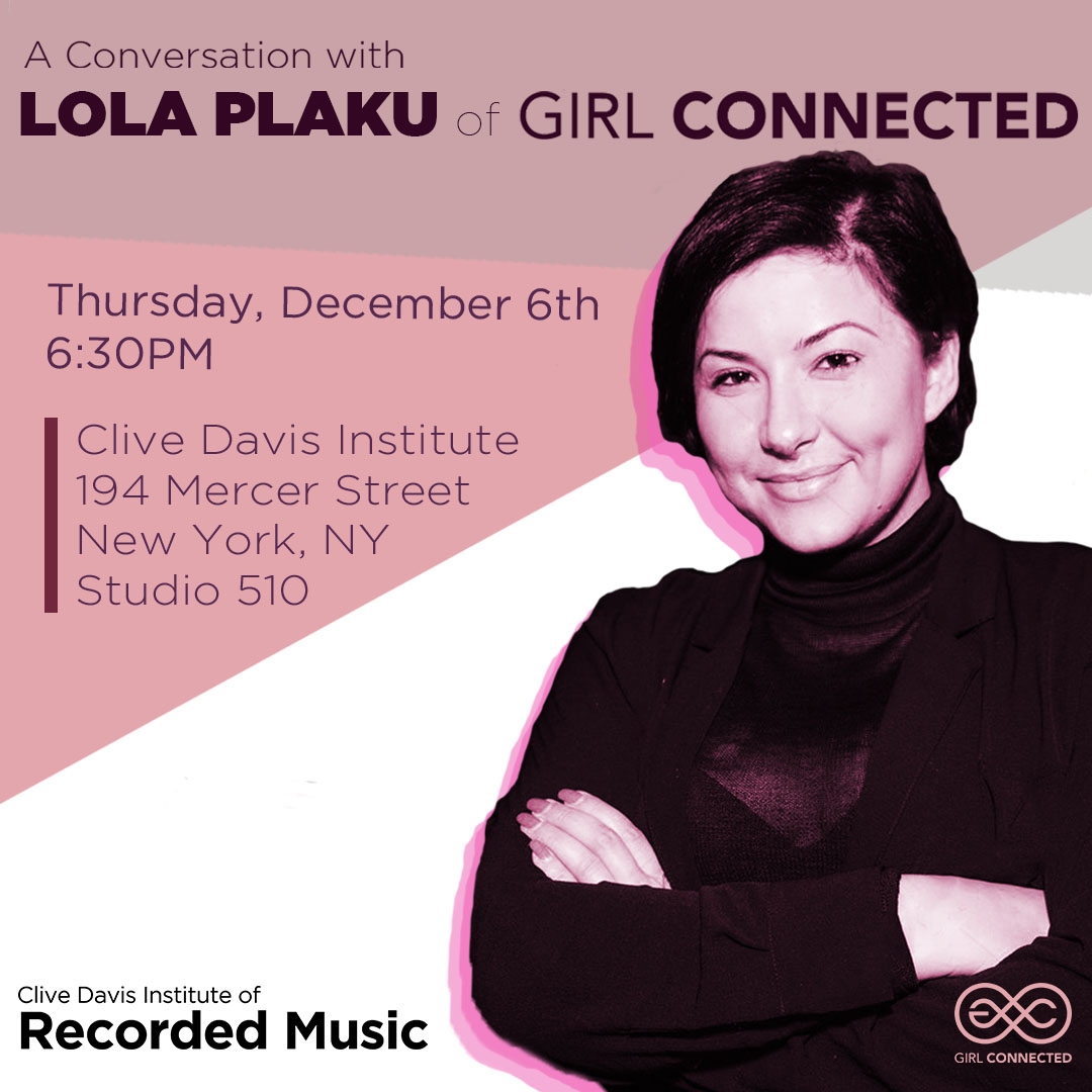 flyer with image of special guest Lola Plaku