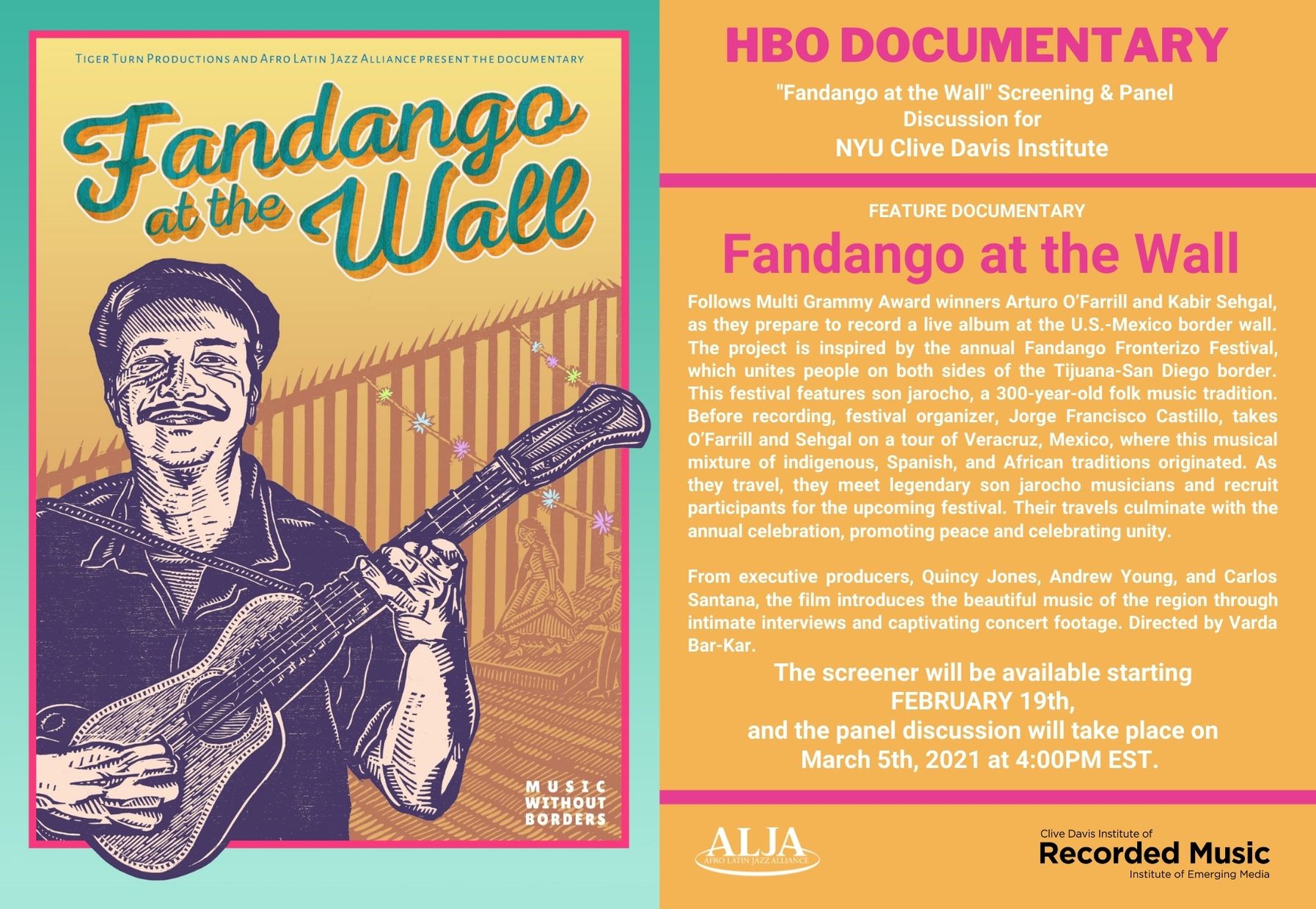 FANDANGO AT THE WALL Screening & Panel Discussion for Clive Davis Institute