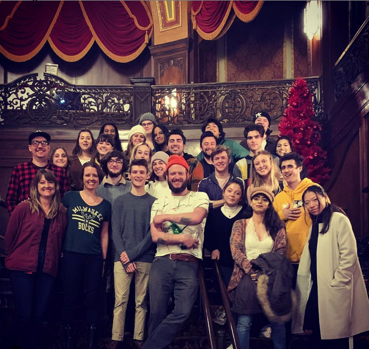 Clive Davis Institute Students with Bon Iver