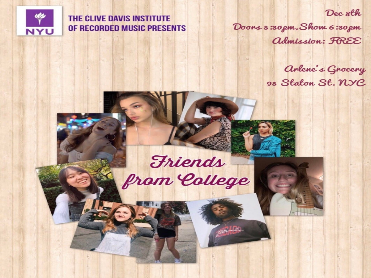 CDI presents Friends from College Showcase