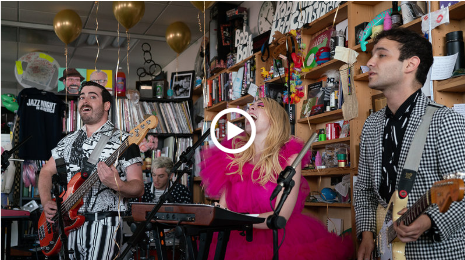 Charly Bliss performing live at NPR Tiny Desk Concert