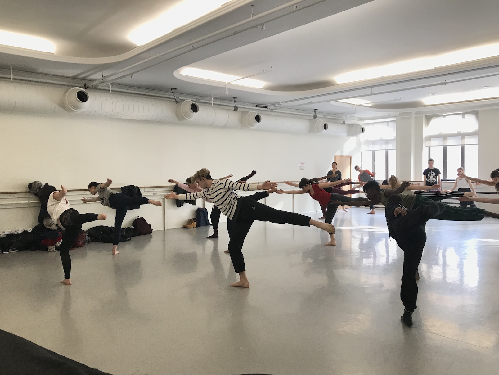 NYU Tisch Dancers take class with Lauren Grant