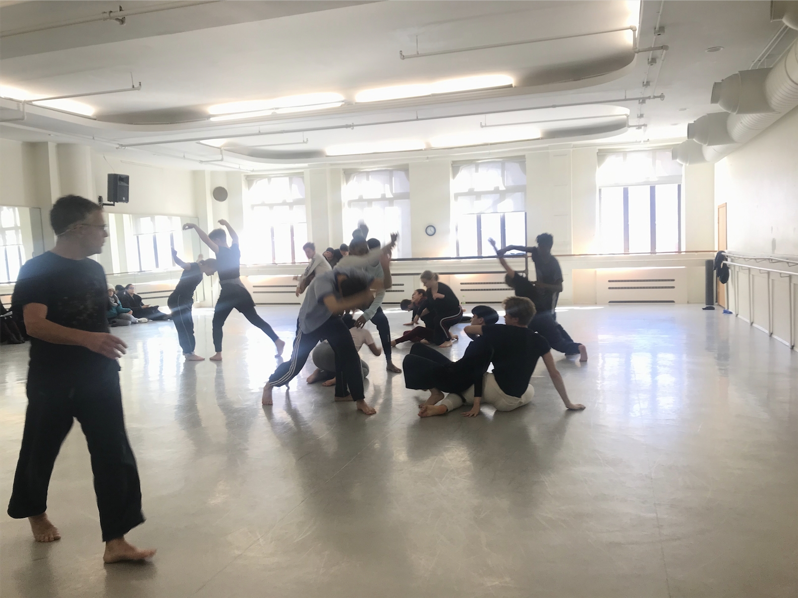 NYU Tisch dancers take class with Bill Young