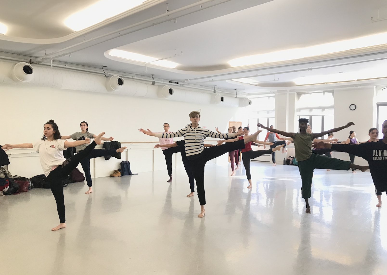 NYU Tisch Dancers take class with Lauren Grant