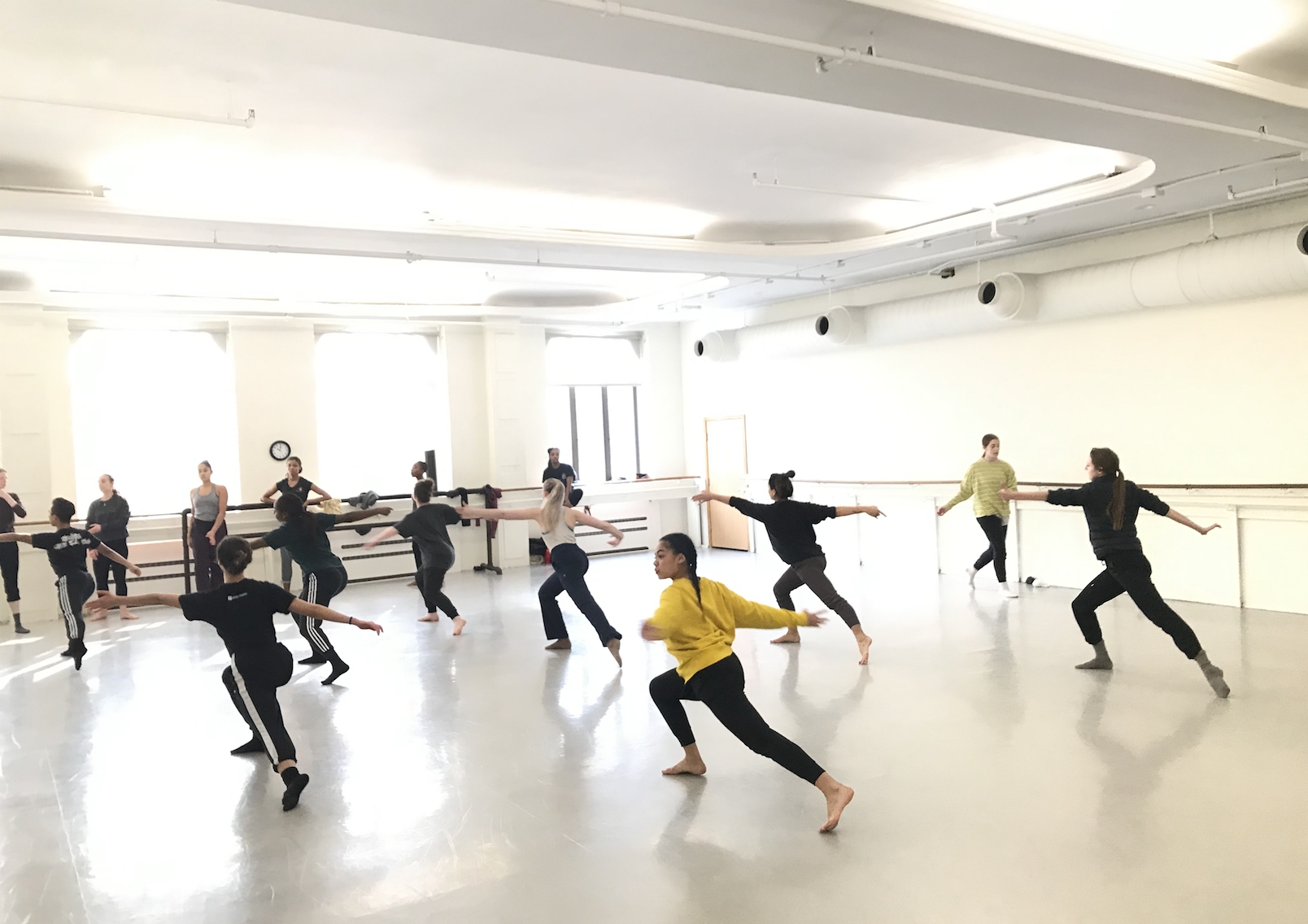 NYU Tisch Dancers take class with Sam Black