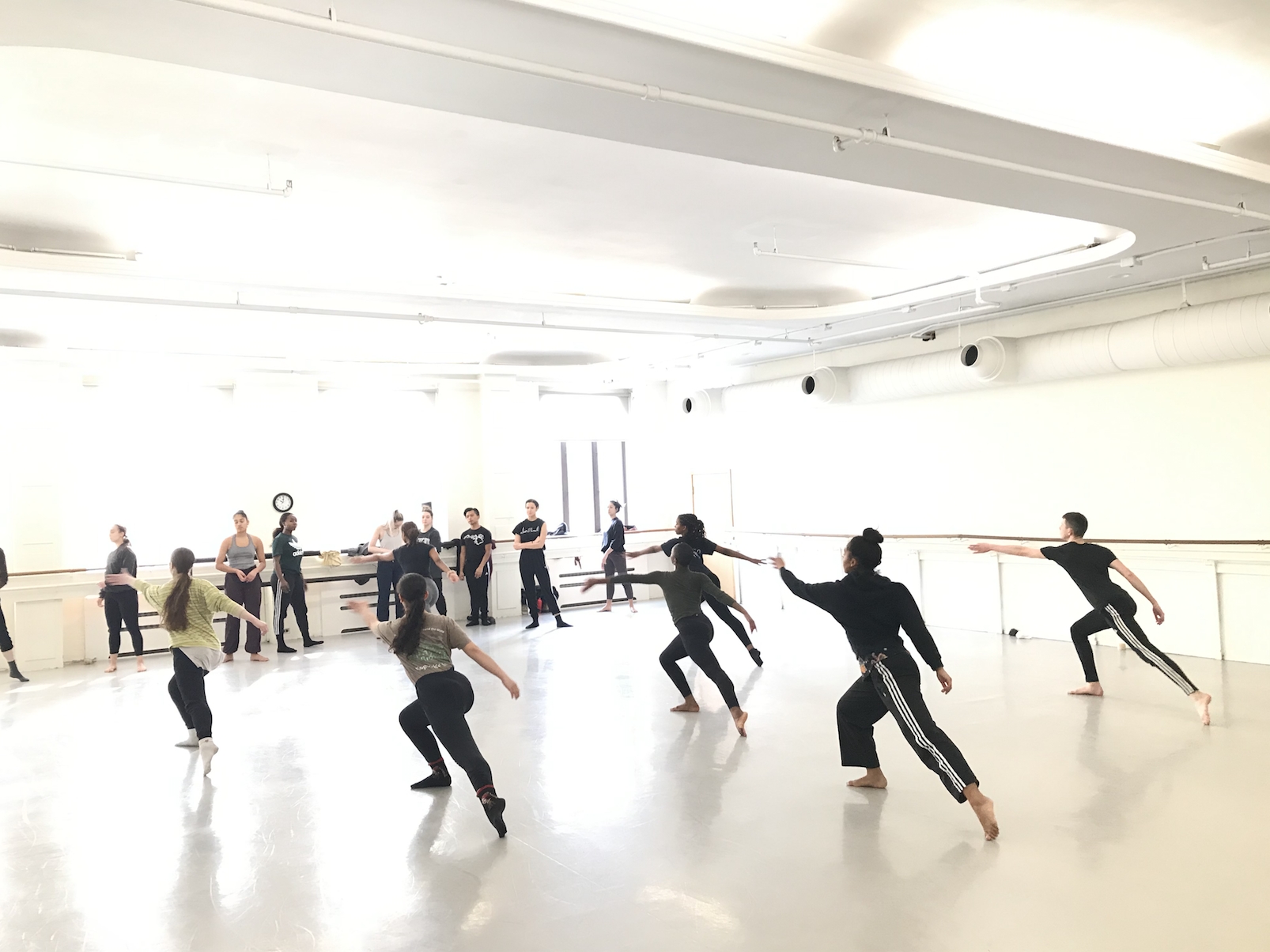 NYU Tisch Dancers take class with Sam Black