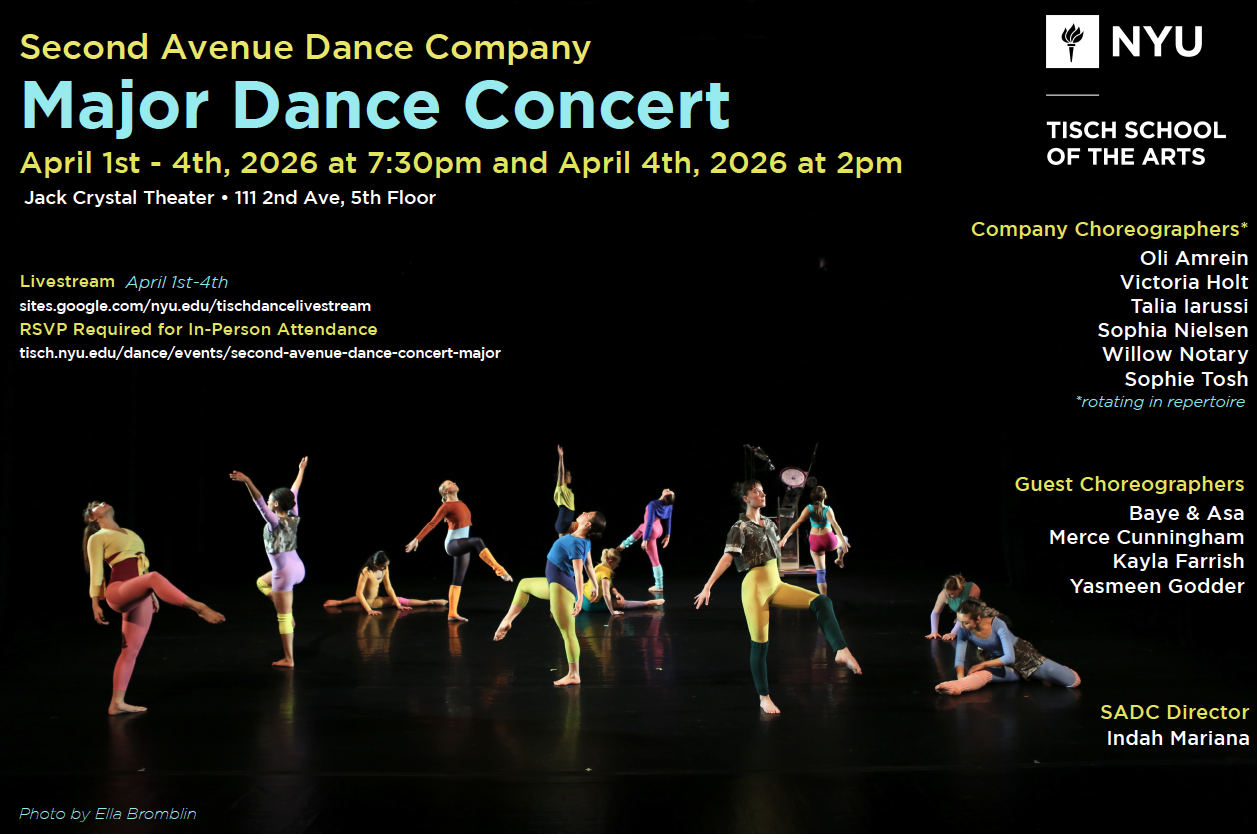 SADC Major Dance Concert Poster