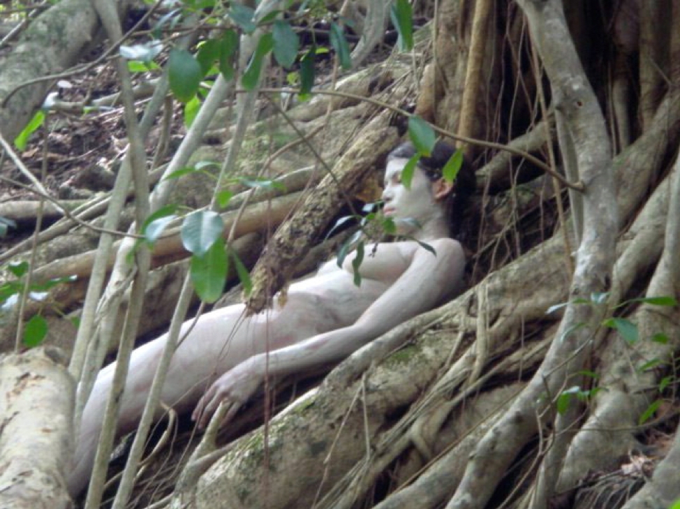 Still from BloodWork – The Ana Mendieta Story. Photo by Gia Grosso.