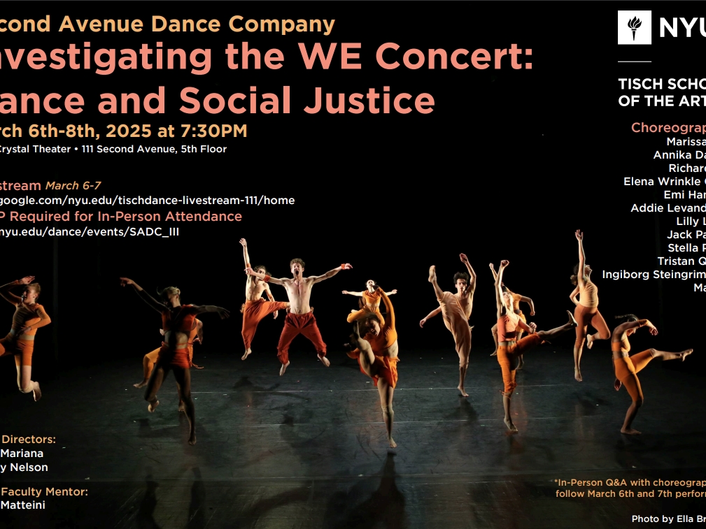 Second Avenue Dance Company: Investigating the WE Concert