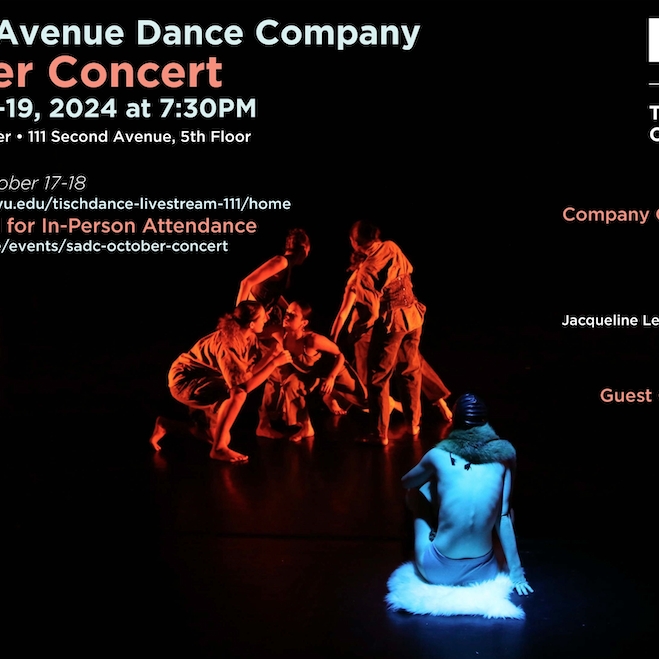 2024 Second Avenue Dance Company October Concert Poster