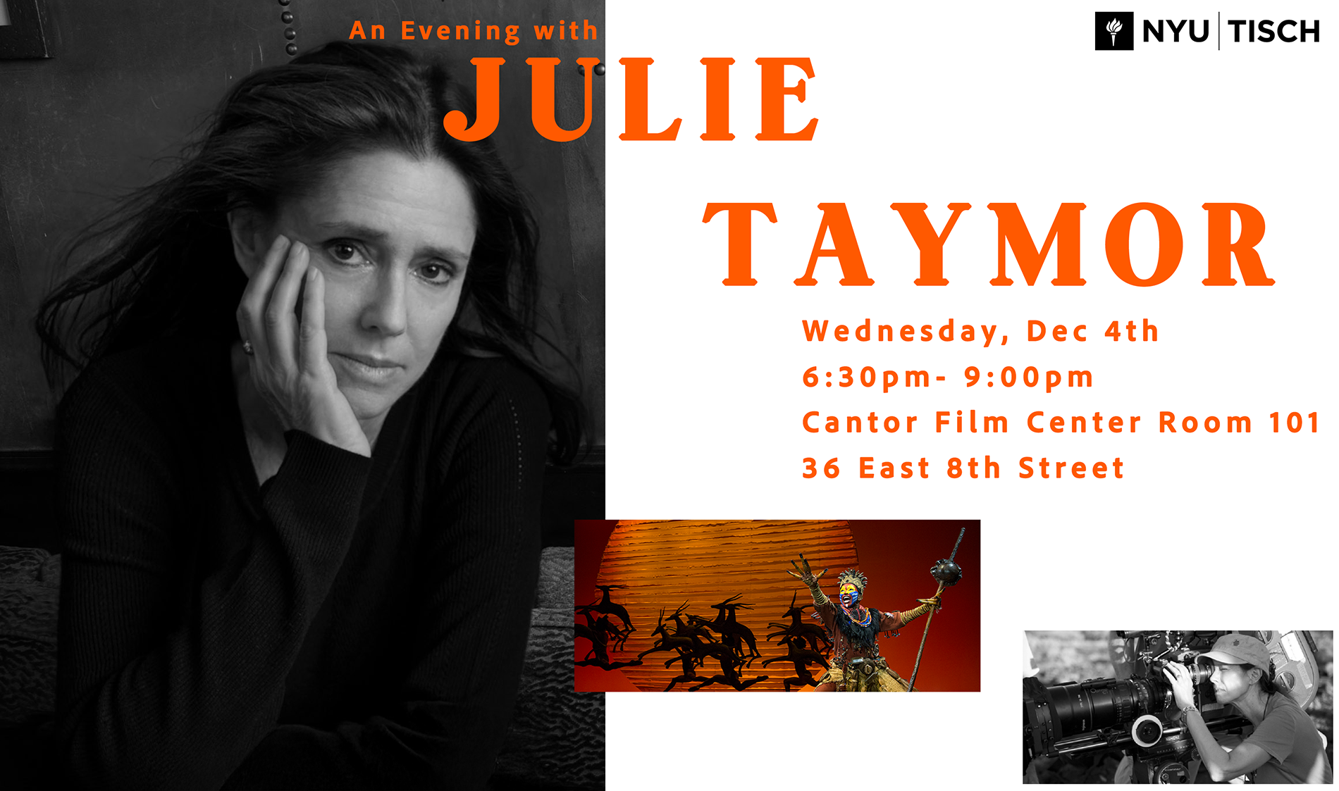 An evening with Julie Taymor