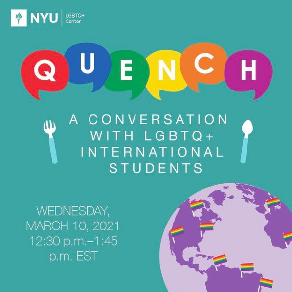 Quench: A Conversation with LGBTQ+ International Students