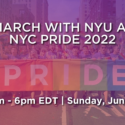 March with NYU at NYC Pride 2022