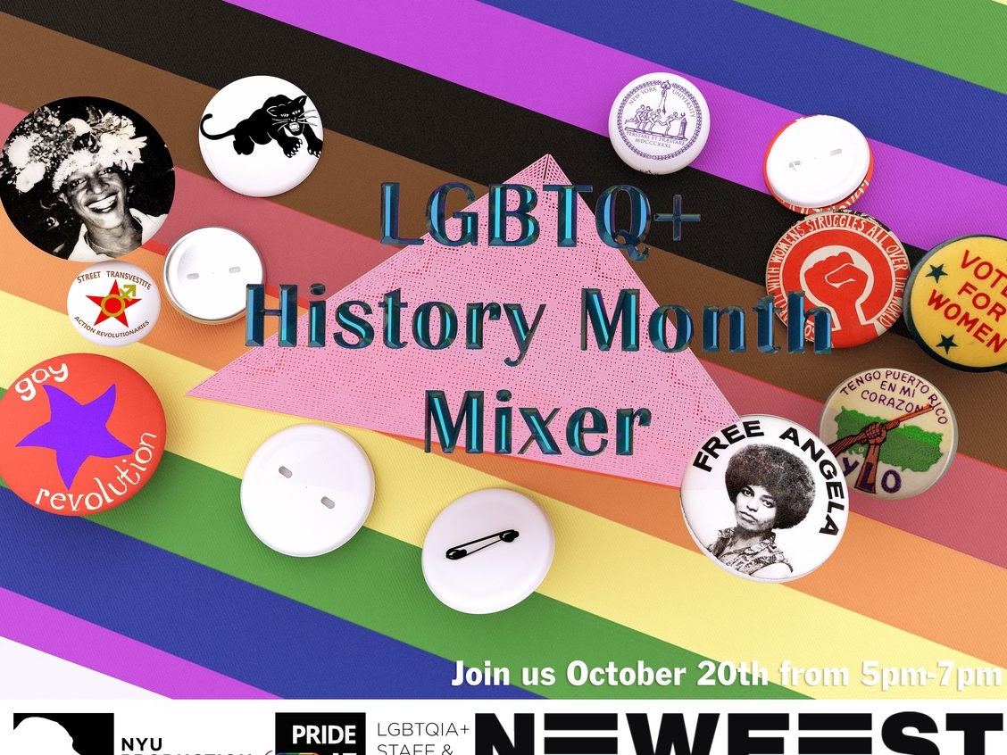 LGBTQ+ History Month Mixer w/ NewFest at the NYU Production Lab