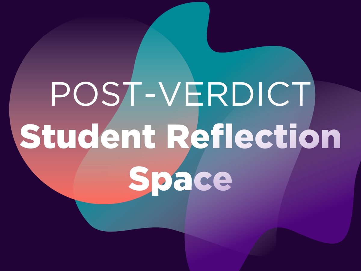 Post-Verdict Student Reflection Space