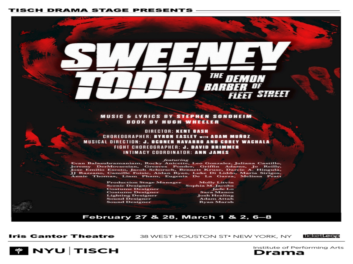 Alumni Reception: "Sweeney Todd: The Demon Barber of Fleet Street"