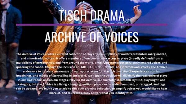 Tisch Drama: Archive of Voices