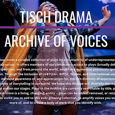 Tisch Drama: Archive of Voices