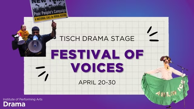 Festival of Voices April 20-30 flyer