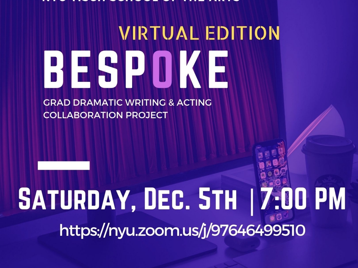 'Bespoke' Play Readings - Virtual Edition