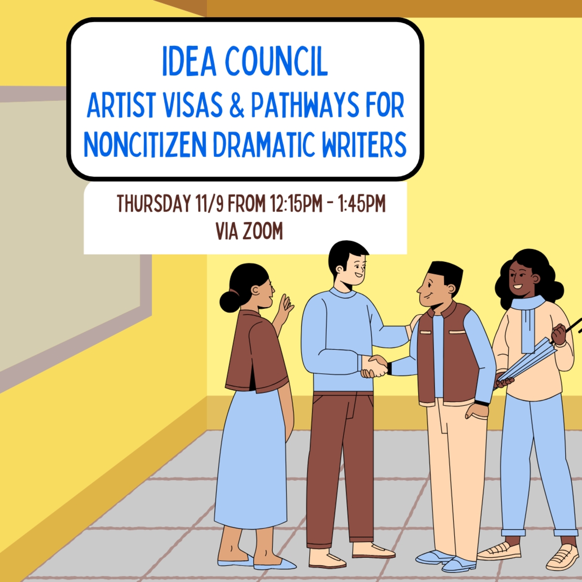 DDW IDEA Council: Artist Visas & Pathways for Noncitizen Dramatic Writers