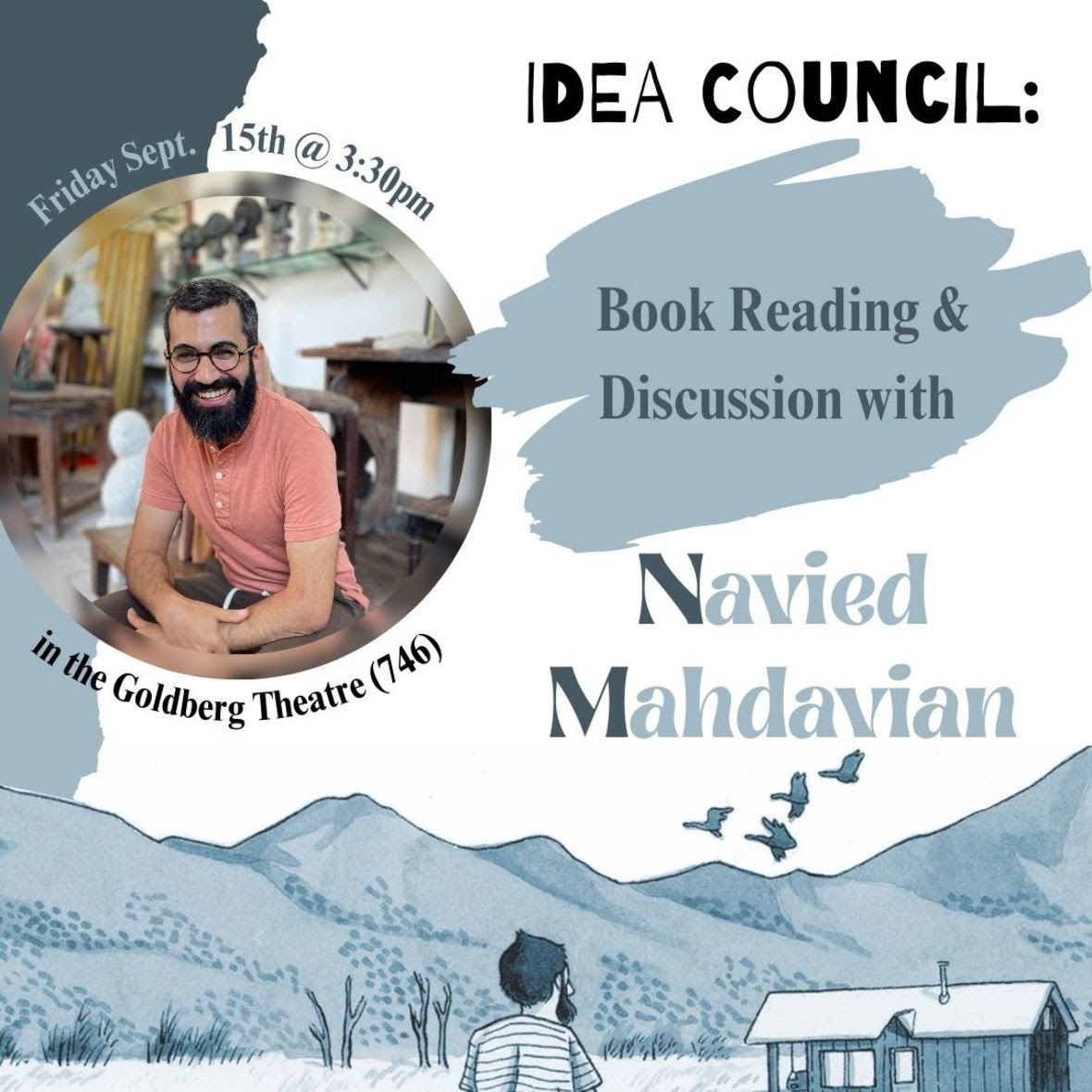 IDEA Council Book Reading & Discussion with New Yorker Cartoonist Navied Mahdavian