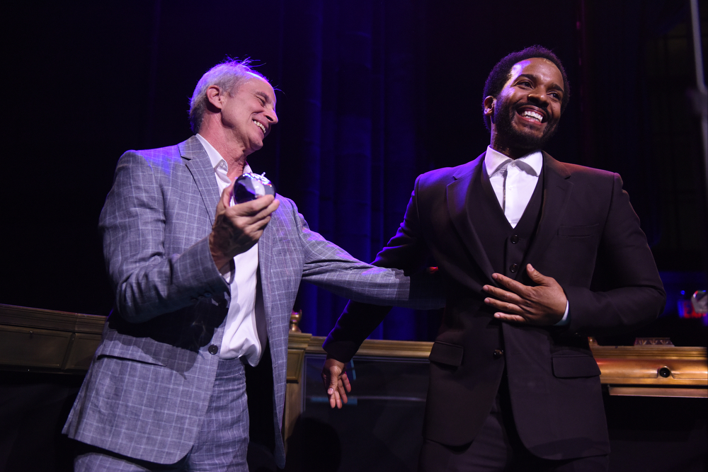 Jim Calder Presenting the Big Apple Award for Artistic Achievement to André Holland