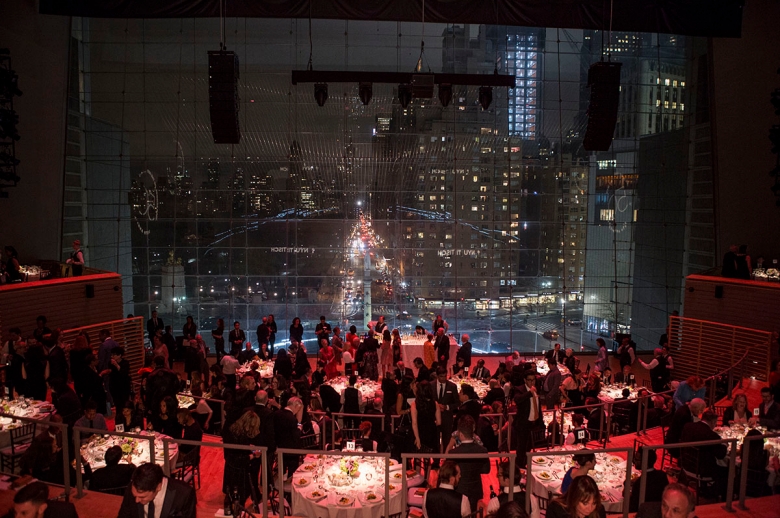 A view of Central Park from the windows of Jazz at Lincoln Center at the 2017 Tisch Gala