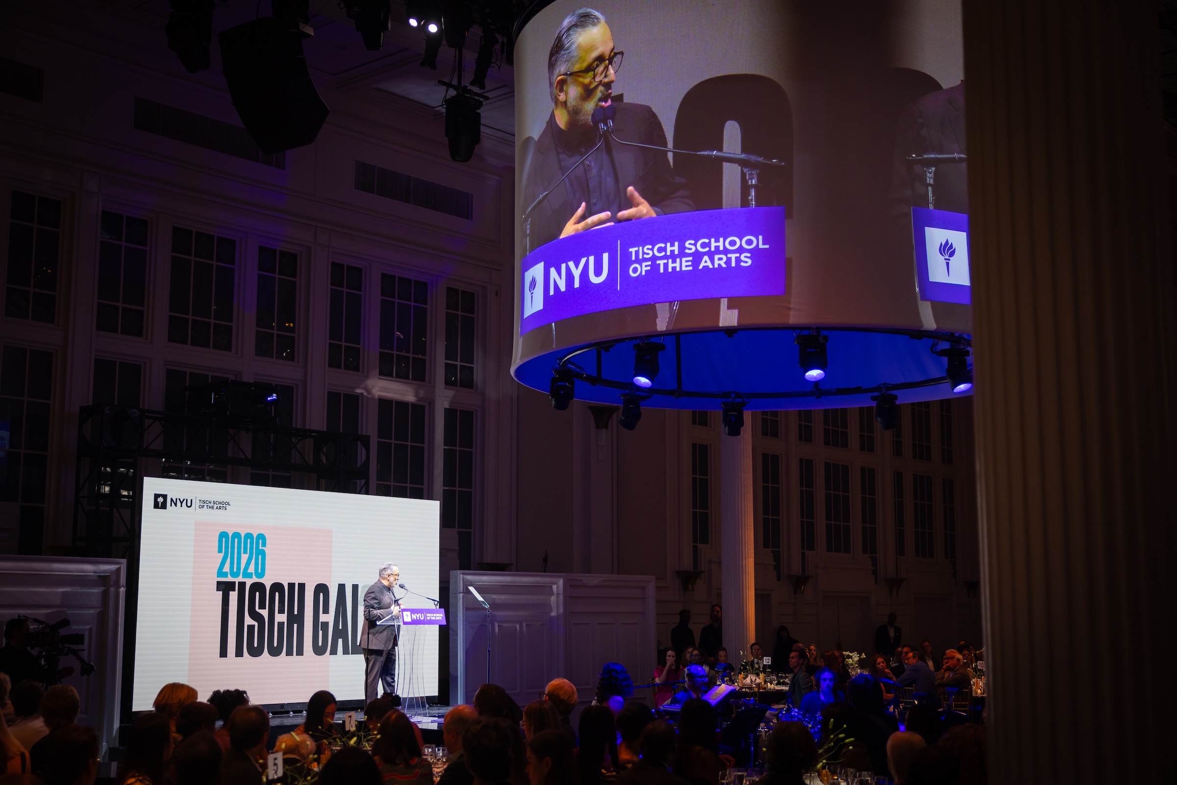 Dean Polendo addresses the Gala crowd