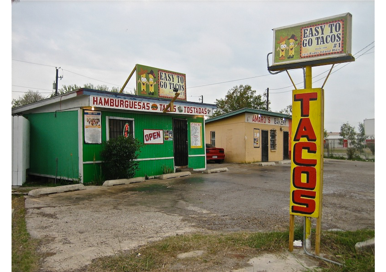 a small rural taco stand