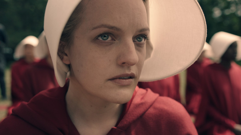 Actress, Elisabeth Moss in Handmaid's Tail