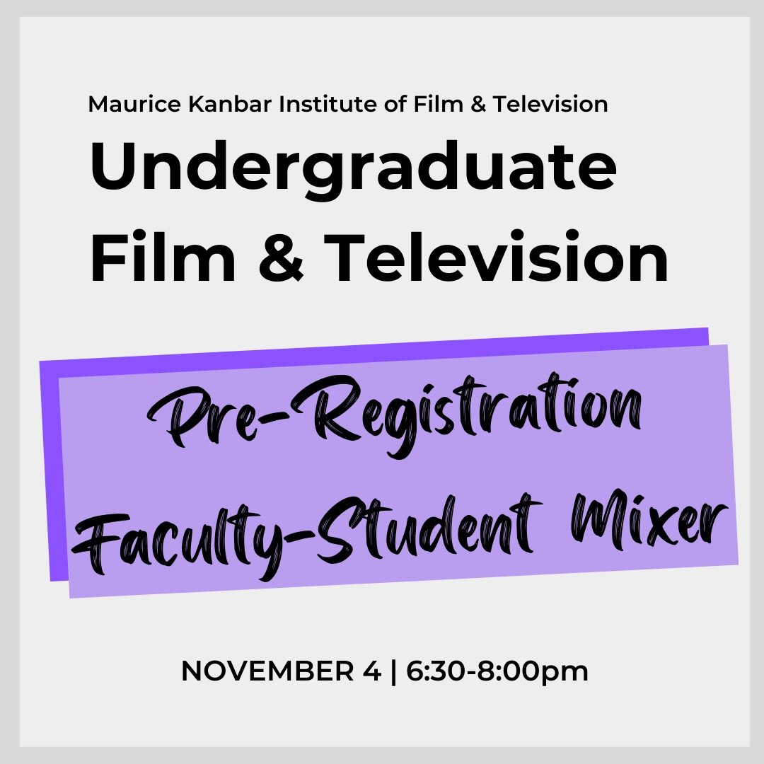 UGFTV Pre-Registration Faculty-Student Mixer