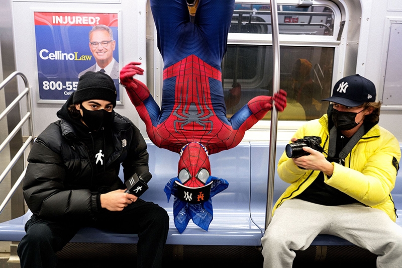 Sidetalk’s Trent Simonian and Jack Byrne with their frequent guest Spider Cuz. Photo: Jamel Shabazz for New York Magazine