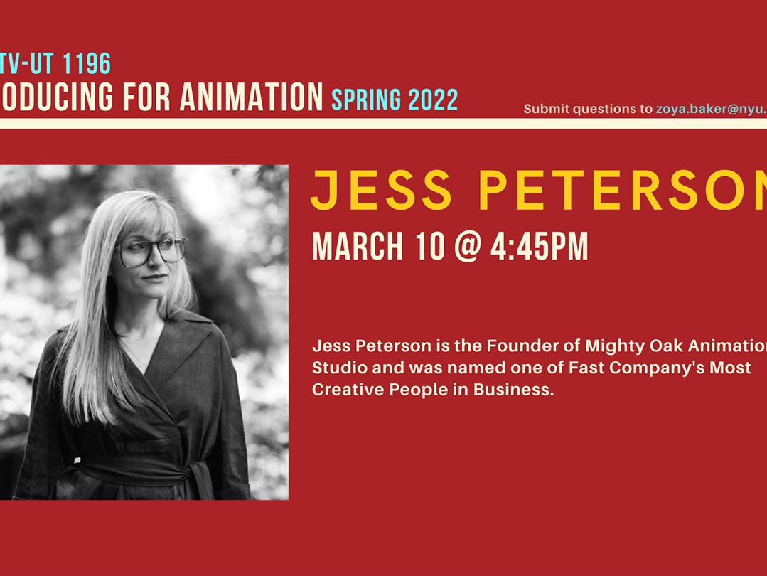 Producing for Animation : Jess Peterson