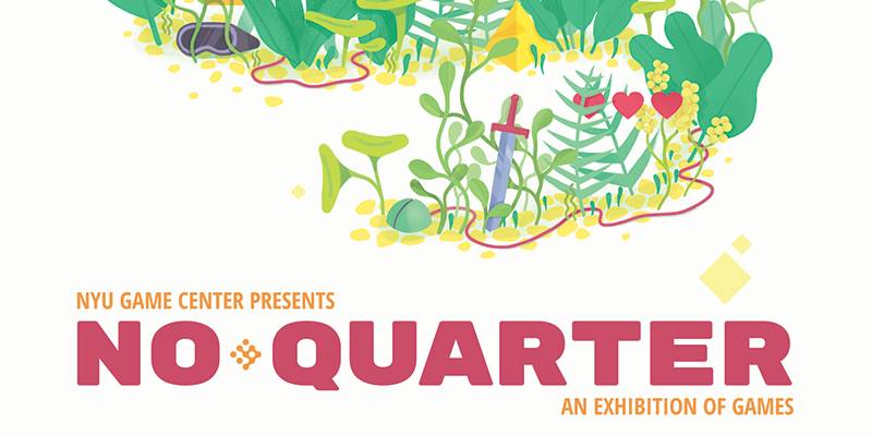 Woman explores a forrest in the 2018 No Quarter Poster