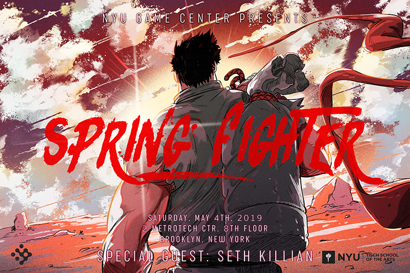 Spring Fighter poster featuring Ryu