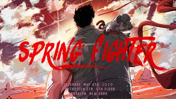 Spring Fighter poster featuring Ryu
