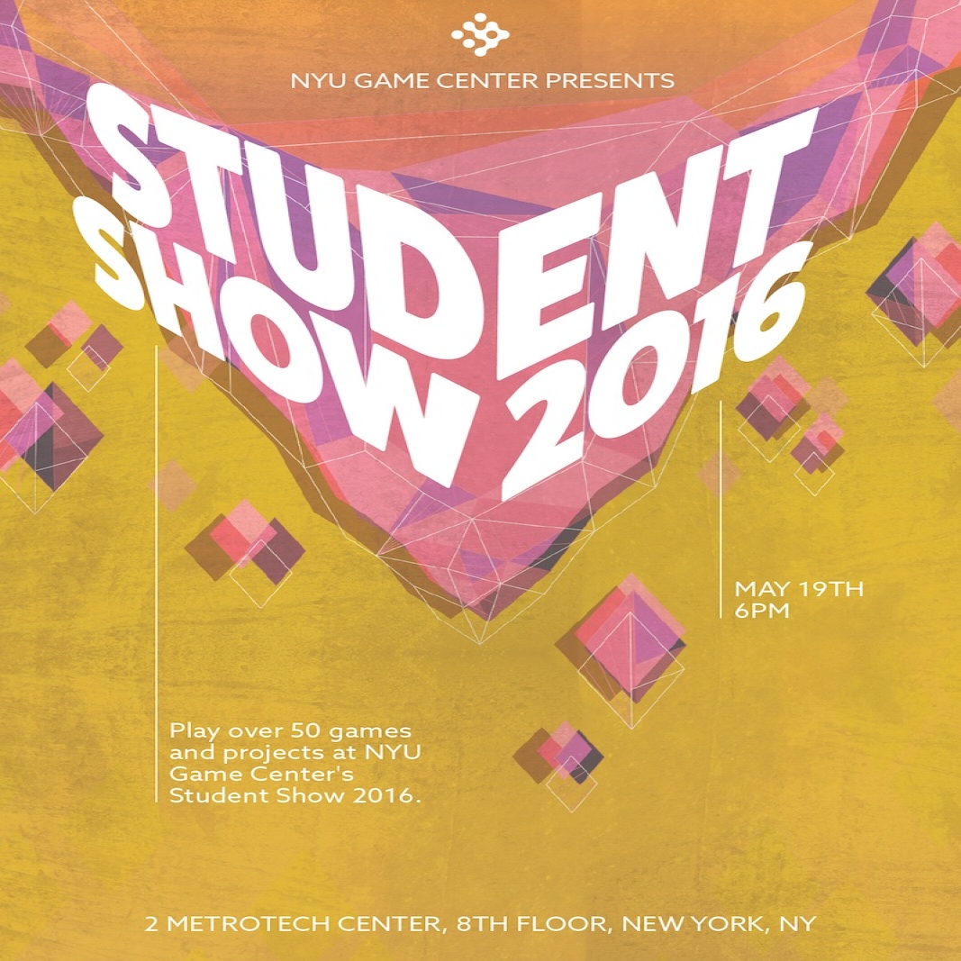 2016 NYU Game Center Student Show Flyer