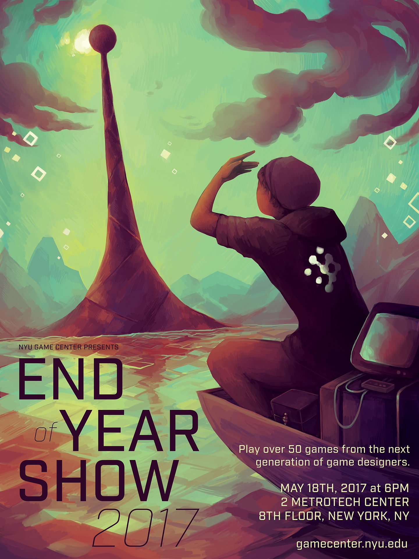 NYU Game Center Student Show 2017 Poster