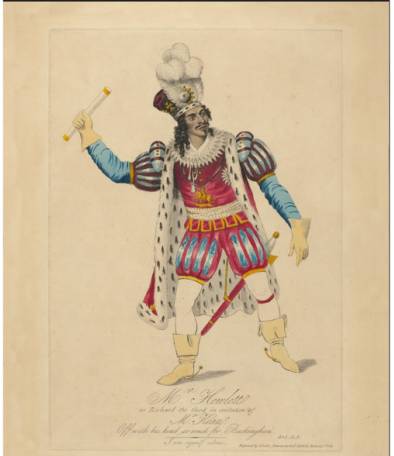 James Hewlett as Richard the III in imitation of Mr. Kean/Collection of Houghton Library, Harvard University