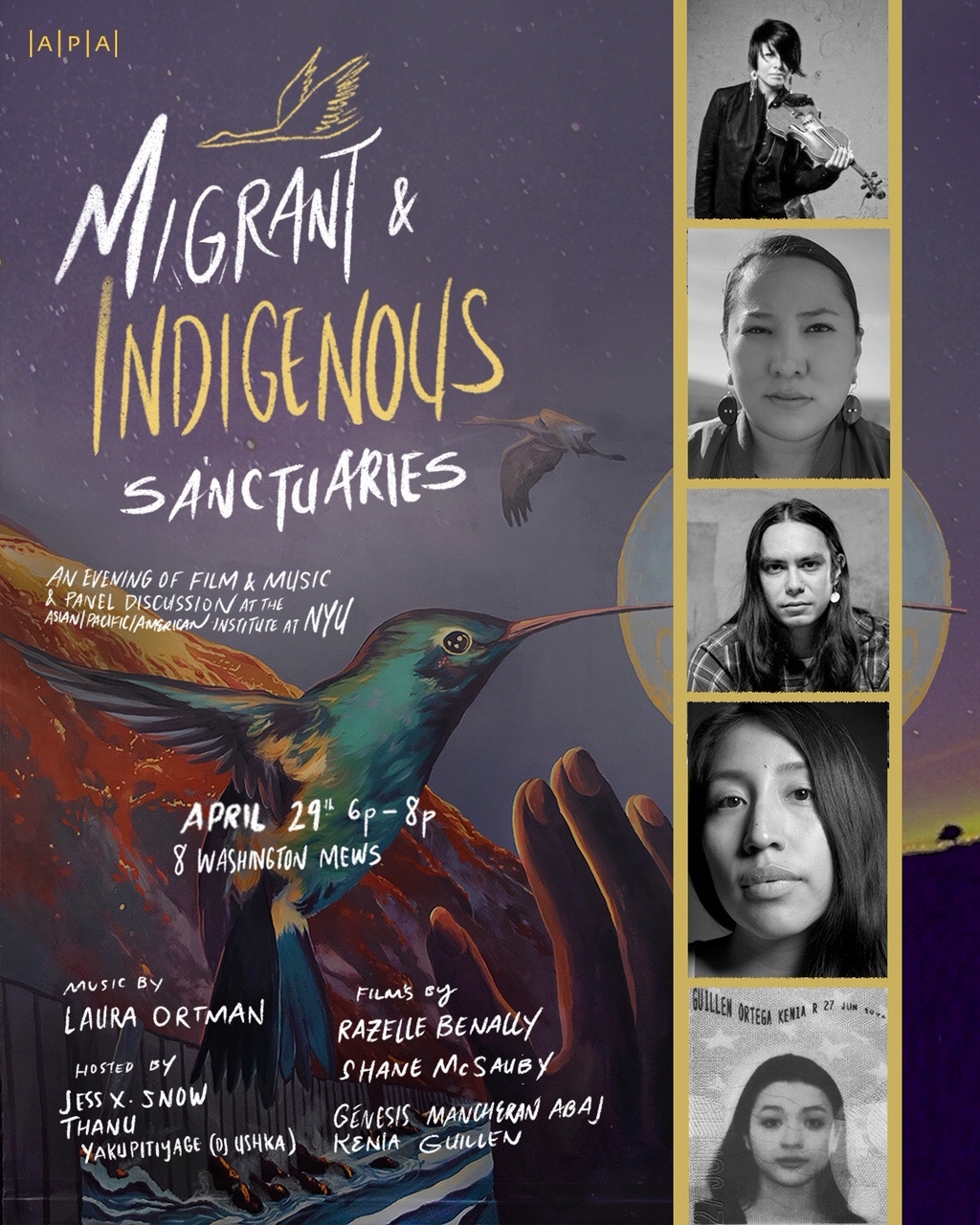 "Migrant and Indigenous Sanctuaries" Event at APA Institute at NYU