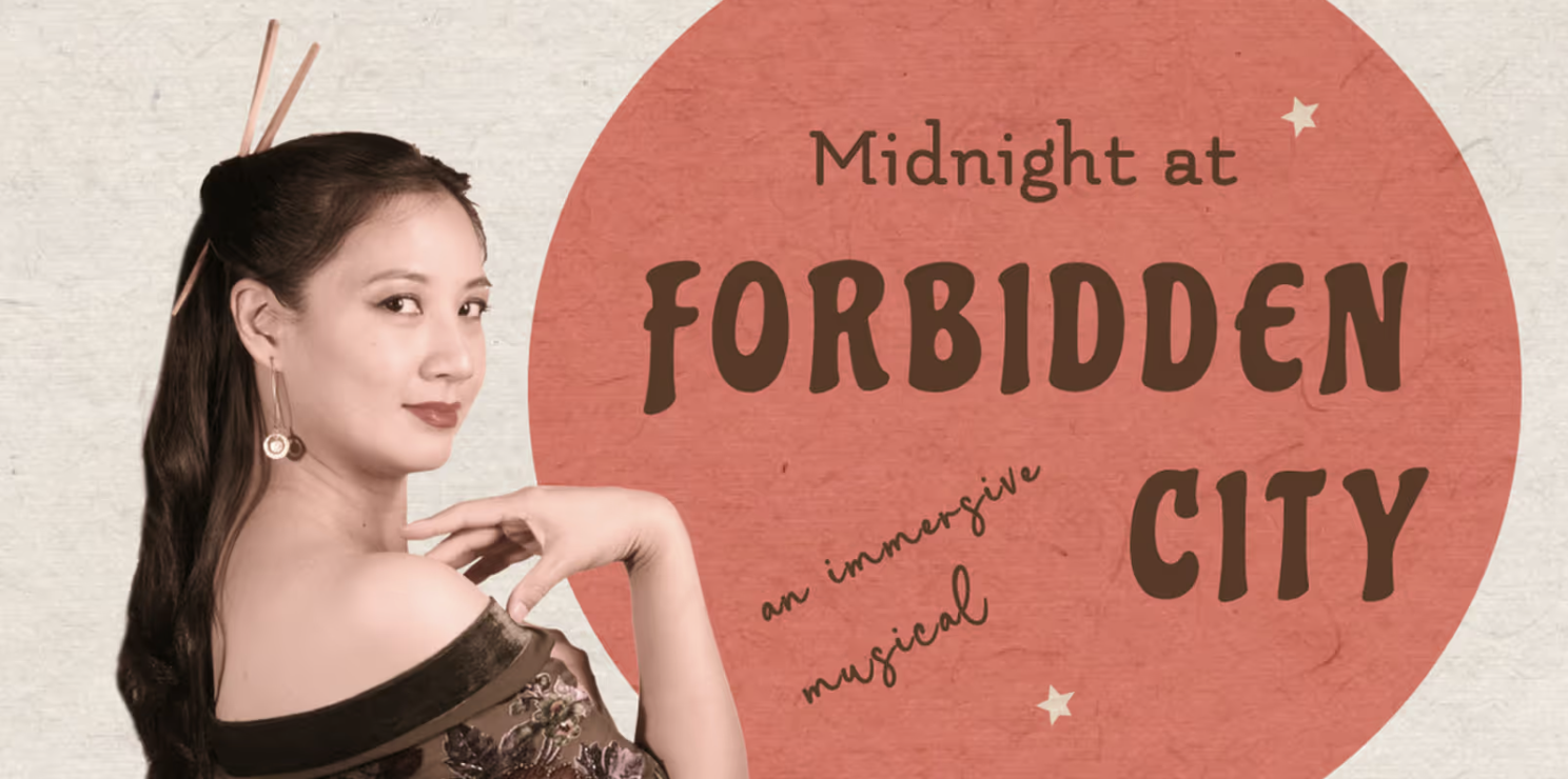 Promo poster for MIDNIGHT AT FORBIDDEN CITY.