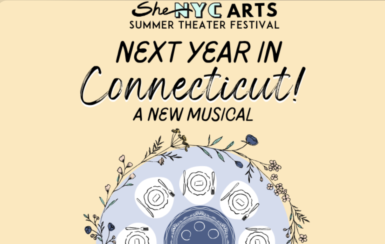 Promo poster for NEXT YEAR IN CONNECTICUT.