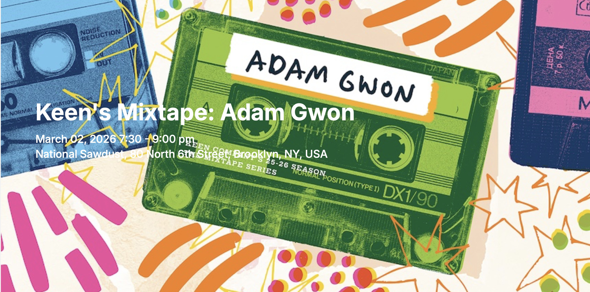 Promo poster for KEEN'S MIXTAPE.