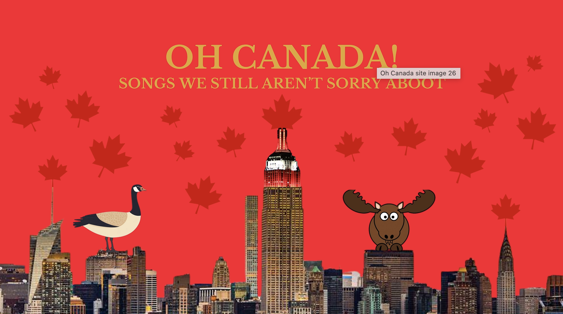 Promo poster for OH, CANADA.