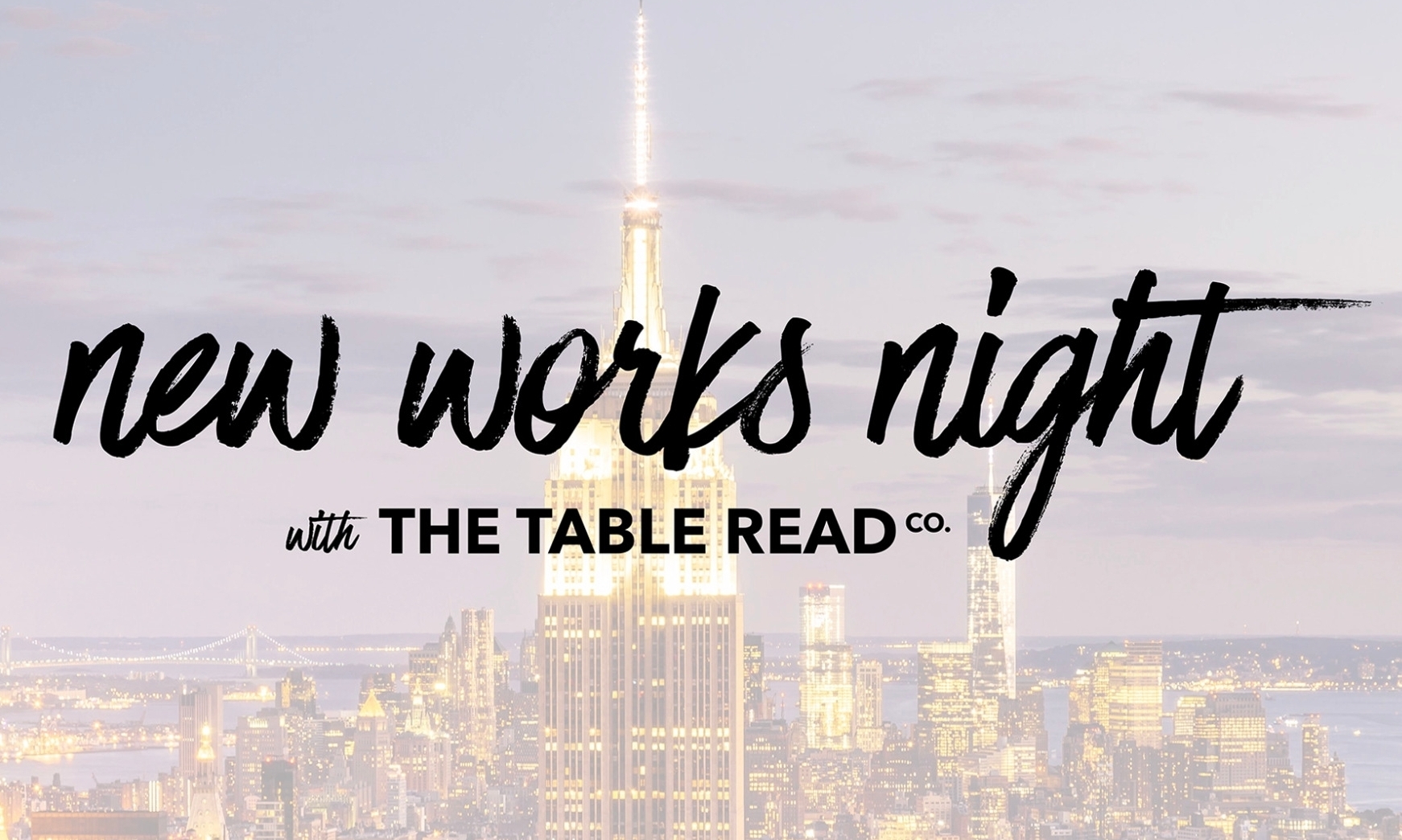 Promo poster for 54 BELOW New Works.