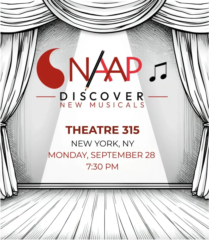 Promo poster for A DOOR at NAAP's Discover: New Musicals
