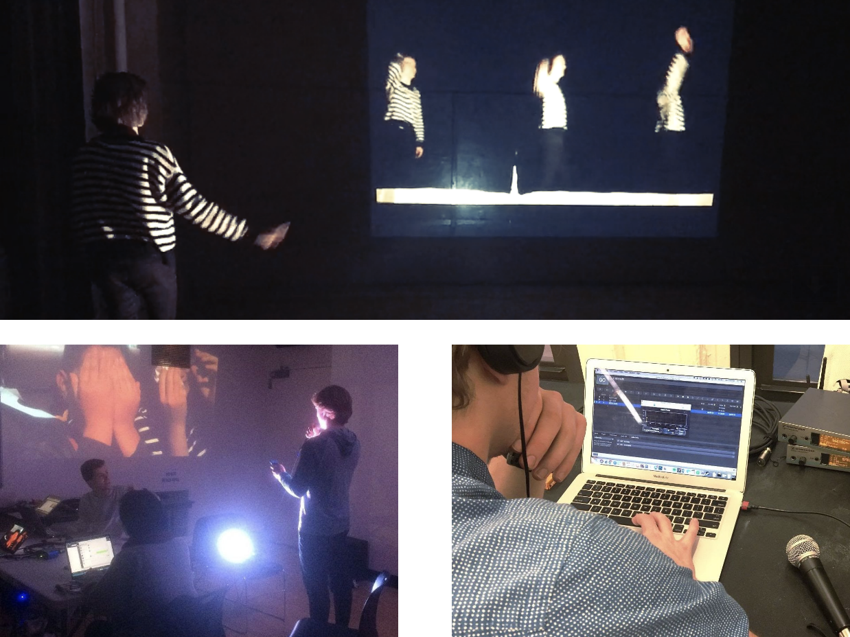 students working on projects