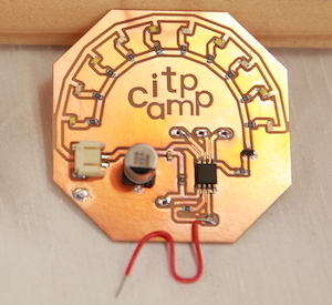 itp camp engraved on a circuit