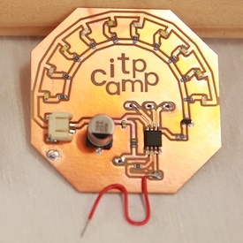 itp camp engraved on circuit board